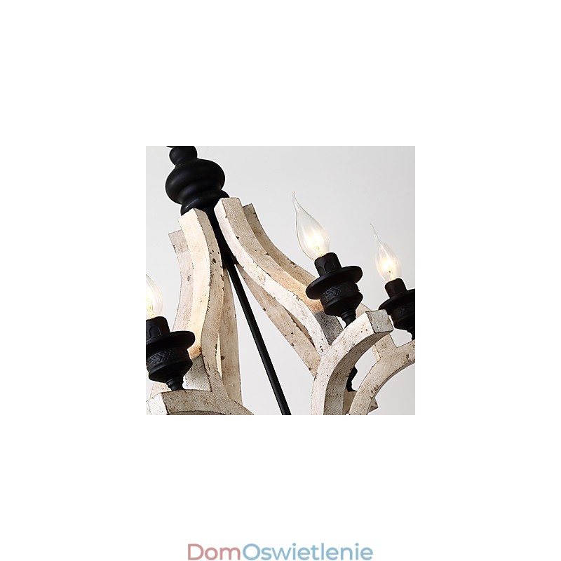 W stylu vintage malarstwo cecha miniaturowy styl drewno bambus żyrandol lampa dekoracyjna lampa wisząca