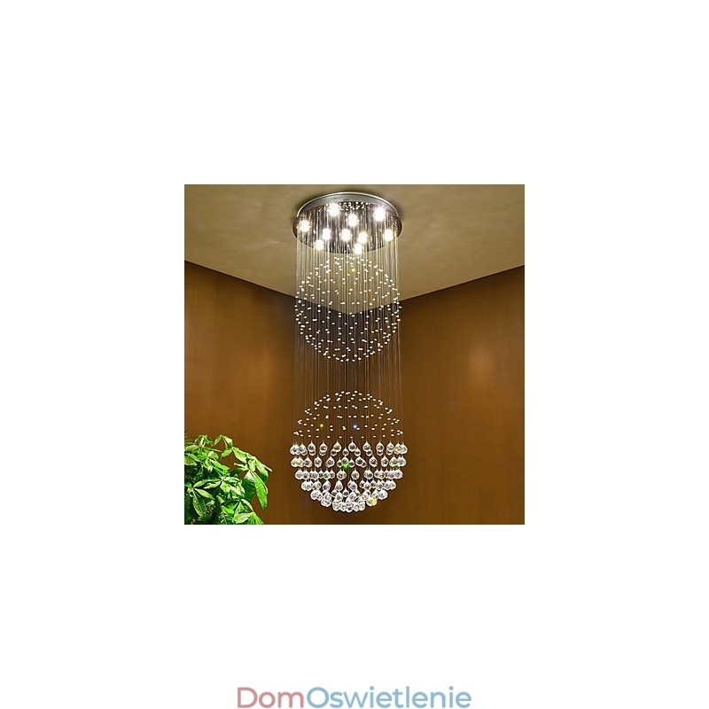 Kryształowa lampa sufitowa wisząca do wnętrz żyrandol domowy oświetlenie wiszące lampy oprawy