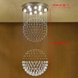 Kryształowa lampa sufitowa wisząca do wnętrz żyrandol domowy oświetlenie wiszące lampy oprawy