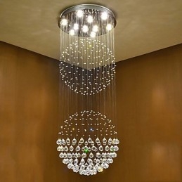 Kryształowa lampa sufitowa wisząca do wnętrz żyrandol domowy oświetlenie wiszące lampy oprawy