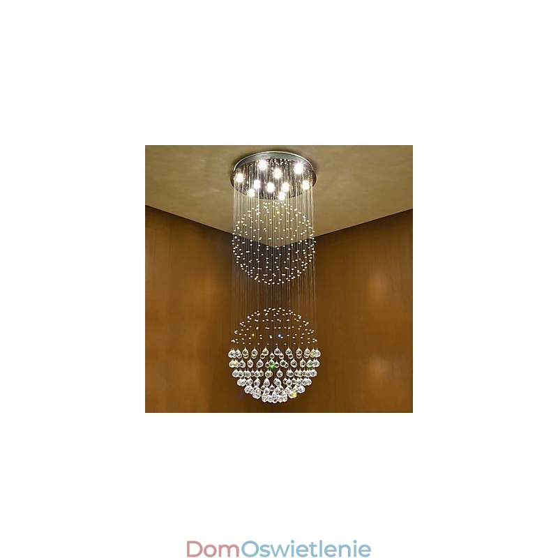 Kryształowa lampa sufitowa wisząca do wnętrz żyrandol domowy oświetlenie wiszące lampy oprawy