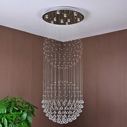 Kryształowa lampa sufitowa wisząca do wnętrz żyrandol domowy oświetlenie wiszące lampy oprawy