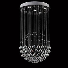 Nowoczesna Współczesna Tradycyjna Klasyczna Rustykalna Chata Vintage Country Island Kryształowa Galwanizowana Metalowa Lampa Wisząca