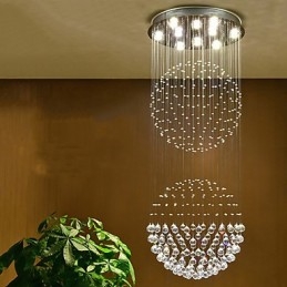 Kryształowa lampa sufitowa wisząca do wnętrz żyrandol domowy oświetlenie wiszące lampy oprawy