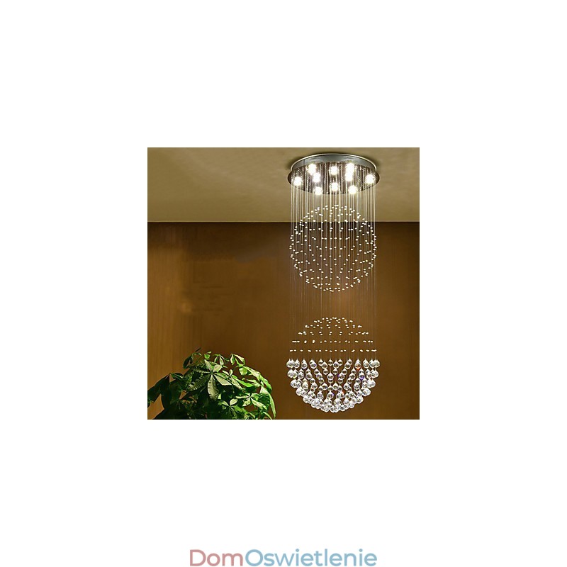 Kryształowa lampa sufitowa wisząca do wnętrz żyrandol domowy oświetlenie wiszące lampy oprawy