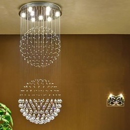 Kryształowa lampa sufitowa wisząca do wnętrz żyrandol domowy oświetlenie wiszące lampy oprawy