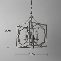 Vintage Metal Amercian Industrial Loft Malowanie Kolor Europejski Żyrandol Lampa Dekoracja Wnętrz Lampa Wisząca