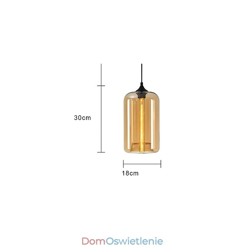 Wisząca butelka z wzorem 1-światło Minimalistyczne malowanie żelaza
