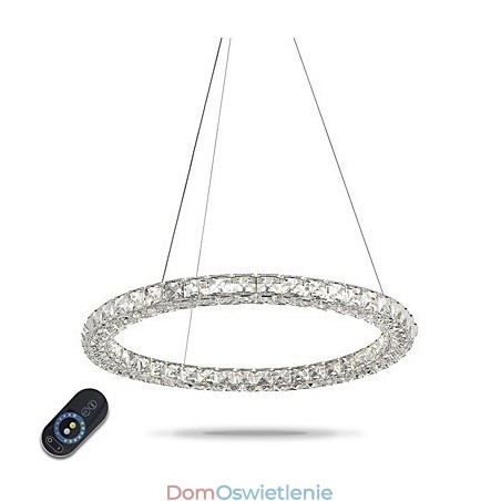 Nowoczesny pierścień kryształowy wiszący żyrandol kryształowy lampa sufitowa lampy wewnętrzne oprawy ściemnialne z pilotem Nowoczesny pierścień kryształowy wiszący żyrandol kryształowy lampa sufitowa lampy wewnętrzne oprawy ściemnialne z pilotem