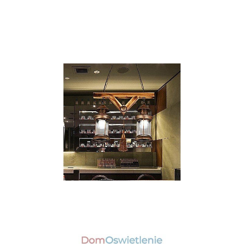 Rustykalny domek Globe Vintage Retro Country Painting Feature dla projektantów w stylu Mini Metalowy żyrandol