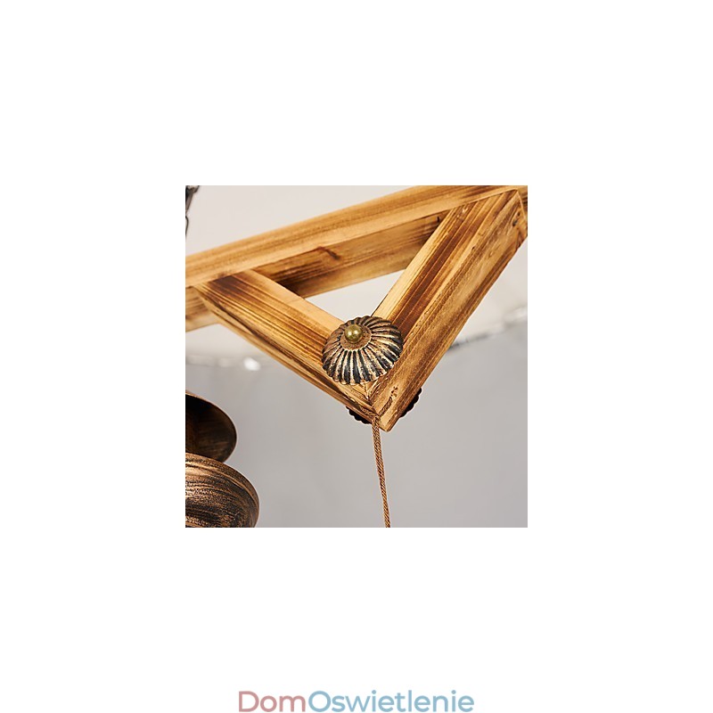 Rustykalny domek Globe Vintage Retro Country Painting Feature dla projektantów w stylu Mini Metalowy żyrandol