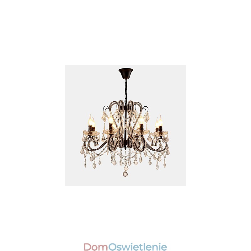 8-światłowy kryształowy żyrandol nowoczesny współczesny tradycyjny klasyczny rustykalny domek zabytkowy retro