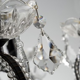 8-światłowy kryształowy żyrandol nowoczesny współczesny tradycyjny klasyczny rustykalny domek zabytkowy retro