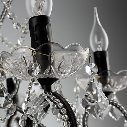 8-światłowy kryształowy żyrandol nowoczesny współczesny tradycyjny klasyczny rustykalny domek zabytkowy retro