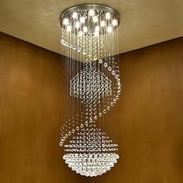 Nowoczesna kryształowa lampa wisząca sufitowa żyrandol wewnętrzny oświetlenie domowe lampy wiszące oprawy