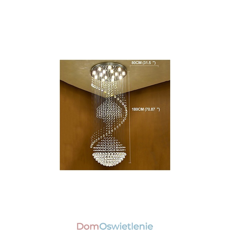Nowoczesna kryształowa lampa wisząca sufitowa żyrandol wewnętrzny oświetlenie domowe lampy wiszące oprawy