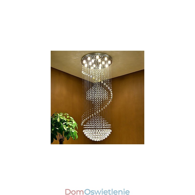 Nowoczesna kryształowa lampa wisząca sufitowa żyrandol wewnętrzny oświetlenie domowe lampy wiszące oprawy