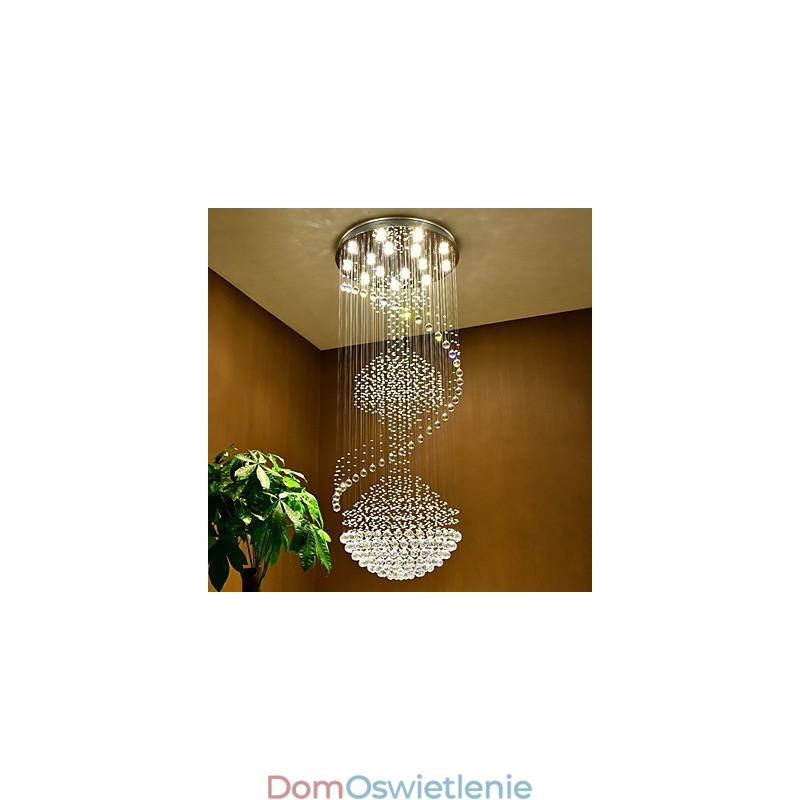 Nowoczesna kryształowa lampa wisząca sufitowa żyrandol wewnętrzny oświetlenie domowe lampy wiszące oprawy