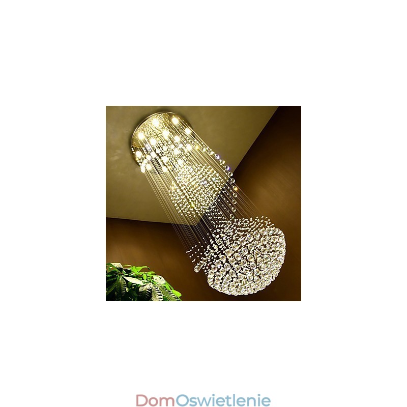 Nowoczesna kryształowa lampa wisząca sufitowa żyrandol wewnętrzny oświetlenie domowe lampy wiszące oprawy