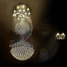 Nowoczesna kryształowa lampa wisząca sufitowa żyrandol wewnętrzny oświetlenie domowe lampy wiszące oprawy