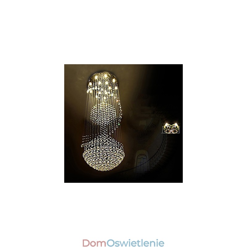 Nowoczesna kryształowa lampa wisząca sufitowa żyrandol wewnętrzny oświetlenie domowe lampy wiszące oprawy