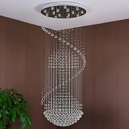Nowoczesna kryształowa lampa wisząca sufitowa żyrandol wewnętrzny oświetlenie domowe lampy wiszące oprawy