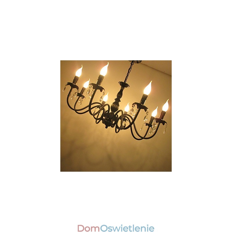 Europejski styl kryształowa lampa świeca lampa sklep odzieżowy lampy i latarnie projekt dekoracji droplight