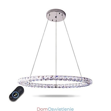 Nowoczesny pierścień kryształowy wiszący lampa nowoczesny kryształowy żyrandol sufitowy lampa wewnętrzna oprawy ściemnialne z pilotem Nowoczesny pierścień kryształowy wiszący lampa nowoczesny kryształowy żyrandol sufitowy lampa wewnętrzna oprawy ściemnialne z pilotem
