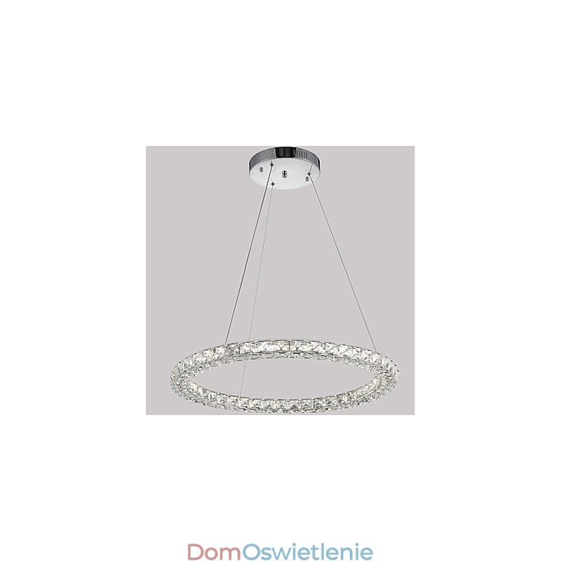 Nowoczesny pierścień kryształowy wiszący lampa nowoczesny kryształowy żyrandol sufitowy lampa wewnętrzna oprawy ściemnialne z pilotem