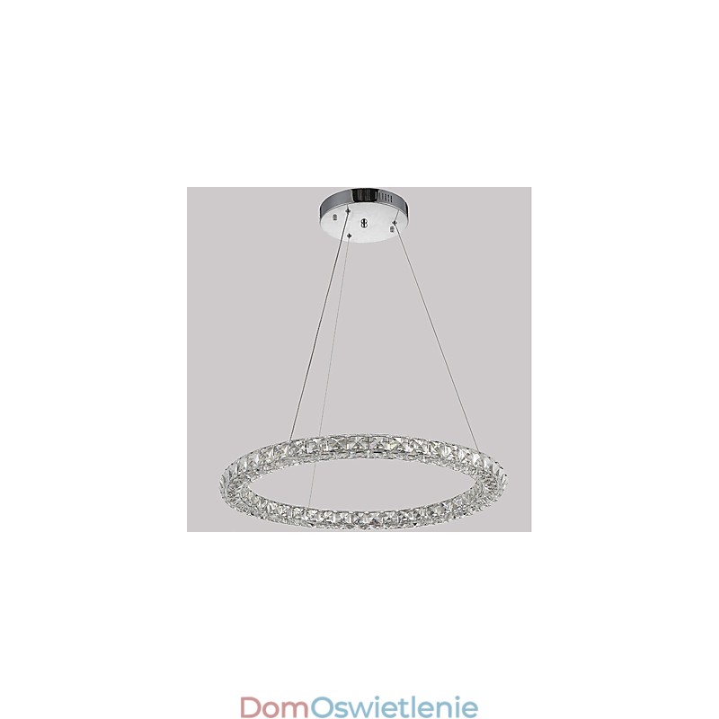 Nowoczesny pierścień kryształowy wiszący lampa nowoczesny kryształowy żyrandol sufitowy lampa wewnętrzna oprawy ściemnialne z pilotem
