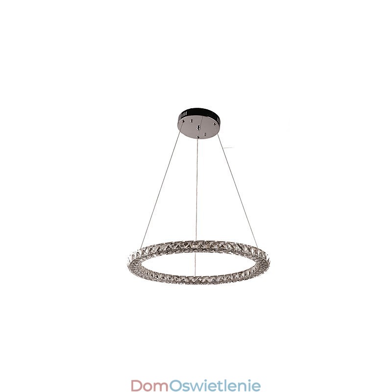 Nowoczesny pierścień kryształowy wiszący lampa nowoczesny kryształowy żyrandol sufitowy lampa wewnętrzna oprawy ściemnialne z pilotem