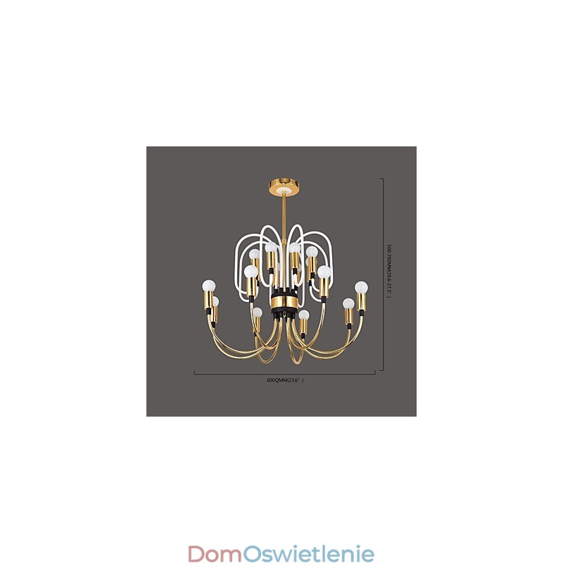 Nowoczesny, współczesny, spersonalizowany, miniaturowy żyrandol