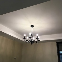 Artystyczny szyk i nowoczesność Inne cechy dla stylu świecy Metalowe wnętrze 6 żarówek żyrandol
