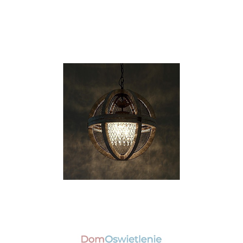 Vintage Metal Amercian Industrial Loft Malowanie Kolor Drewniana Lampa Żyrandol Lampa Wisząca Dekoracja Wnętrz