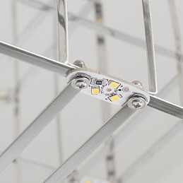 Nowoczesny żyrandol ze stali nierdzewnej Lampa Loft Lighting