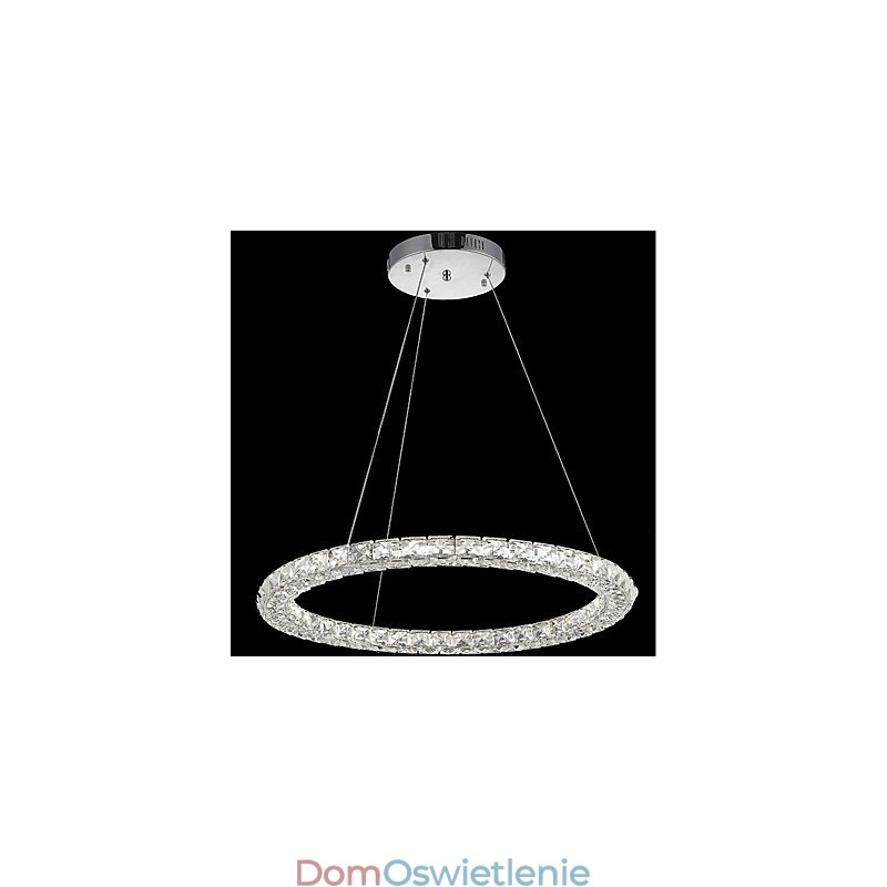 Pierścień Kryształowa Lampa Wisząca Nowoczesny Kryształowy Żyrandol Lampy Sufitowe Lampy Wewnętrzne Oprawy Ściemnialne Z Pilotem