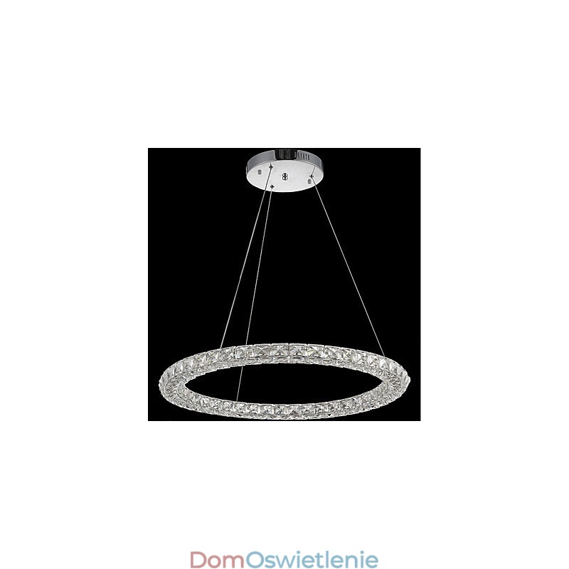 Pierścień Kryształowa Lampa Wisząca Nowoczesny Kryształowy Żyrandol Lampy Sufitowe Lampy Wewnętrzne Oprawy Ściemnialne Z Pilotem