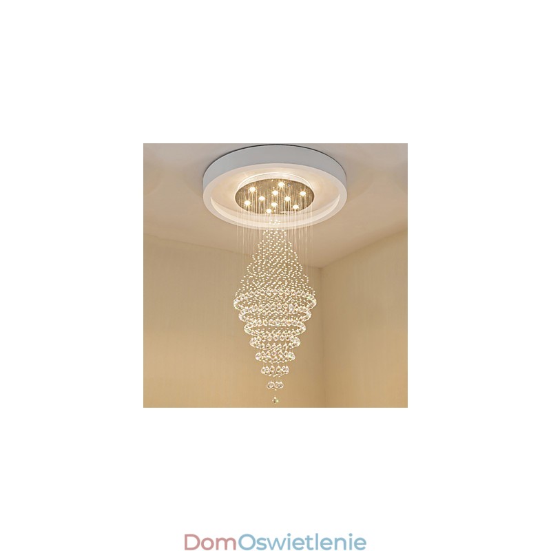 Współczesna kryształowa lampa wisząca na suficie nowoczesny żyrandol oświetlenie wiszące do domu żyrandol lampy oprawy