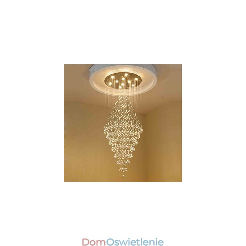 Współczesna kryształowa lampa wisząca na suficie nowoczesny żyrandol oświetlenie wiszące do domu żyrandol lampy oprawy