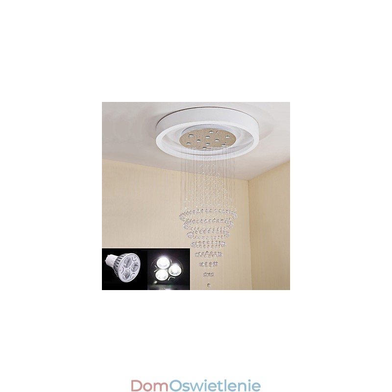 Współczesna kryształowa lampa wisząca na suficie nowoczesny żyrandol oświetlenie wiszące do domu żyrandol lampy oprawy