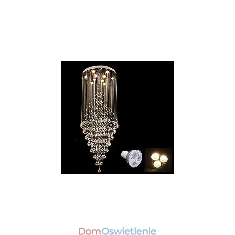 Współczesna kryształowa lampa wisząca na suficie nowoczesny żyrandol oświetlenie wiszące do domu żyrandol lampy oprawy