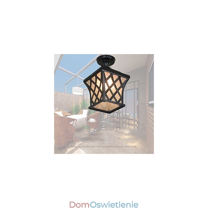 Wiejska lampa amerykańska ogrodowa tarasowa zewnętrzna wodoodporna winogronowa lampa wisząca