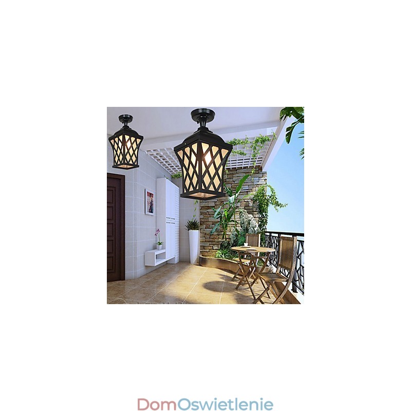 Wiejska lampa amerykańska ogrodowa tarasowa zewnętrzna wodoodporna winogronowa lampa wisząca