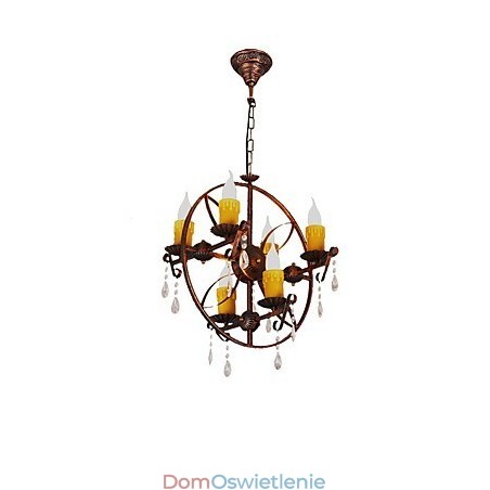 Rustykalny domek Vintage Retro Country Globe Malowanie Funkcja dla Projektantów Stylu Mini Metalowy Żyrandol Rustykalny domek Vintage Retro Country Globe Malowanie Funkcja dla Projektantów Stylu Mini Metalowy Żyrandol