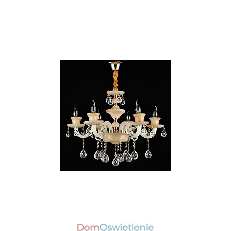 Tradycyjna klasyczna galwanizowana cecha dla kryształowego mini żyrandola metalowego