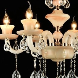 Tradycyjna klasyczna galwanizowana cecha dla kryształowego mini żyrandola metalowego