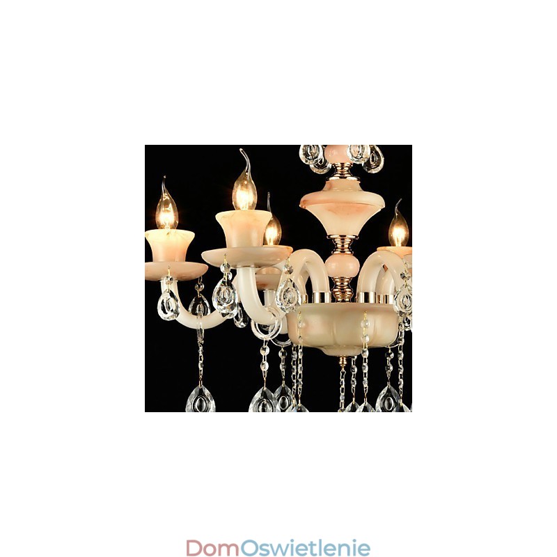 Tradycyjna klasyczna galwanizowana cecha dla kryształowego mini żyrandola metalowego