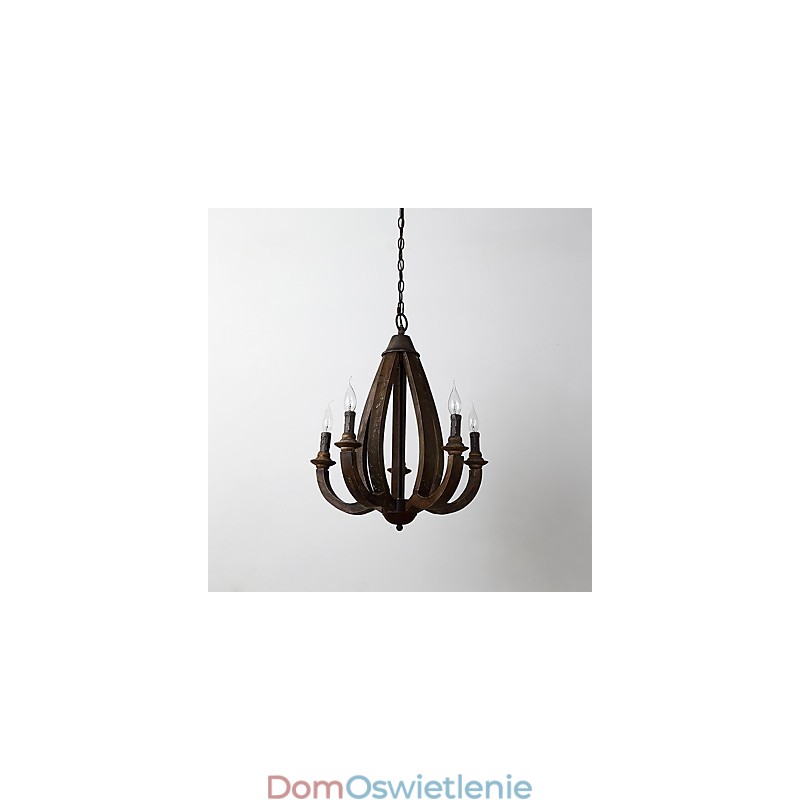 W stylu vintage malarstwo cecha miniaturowy styl drewno bambus żyrandol lampa dekoracyjna lampa wisząca