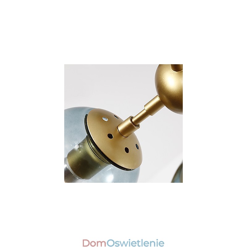 Twenty_one Light Post Modern Europe Style Modo Metalowa szklana lampa wisząca Foyer Decorate Industrial Chandelier Lamp