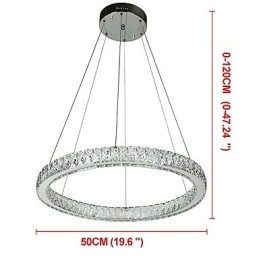 Ściemnialny pierścień Indoo sufitowa lampa wisząca nowoczesna lampa żyrandolowa lampa żyrandolowa z pilotem